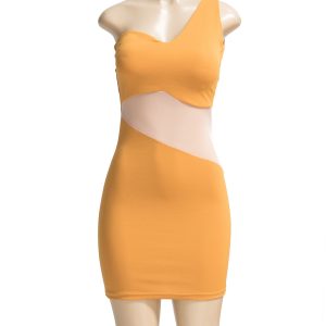 Monarch one shoulder Dress